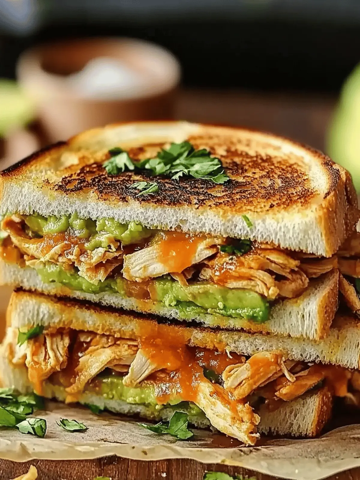 Chicken Avocado Melt Sandwich