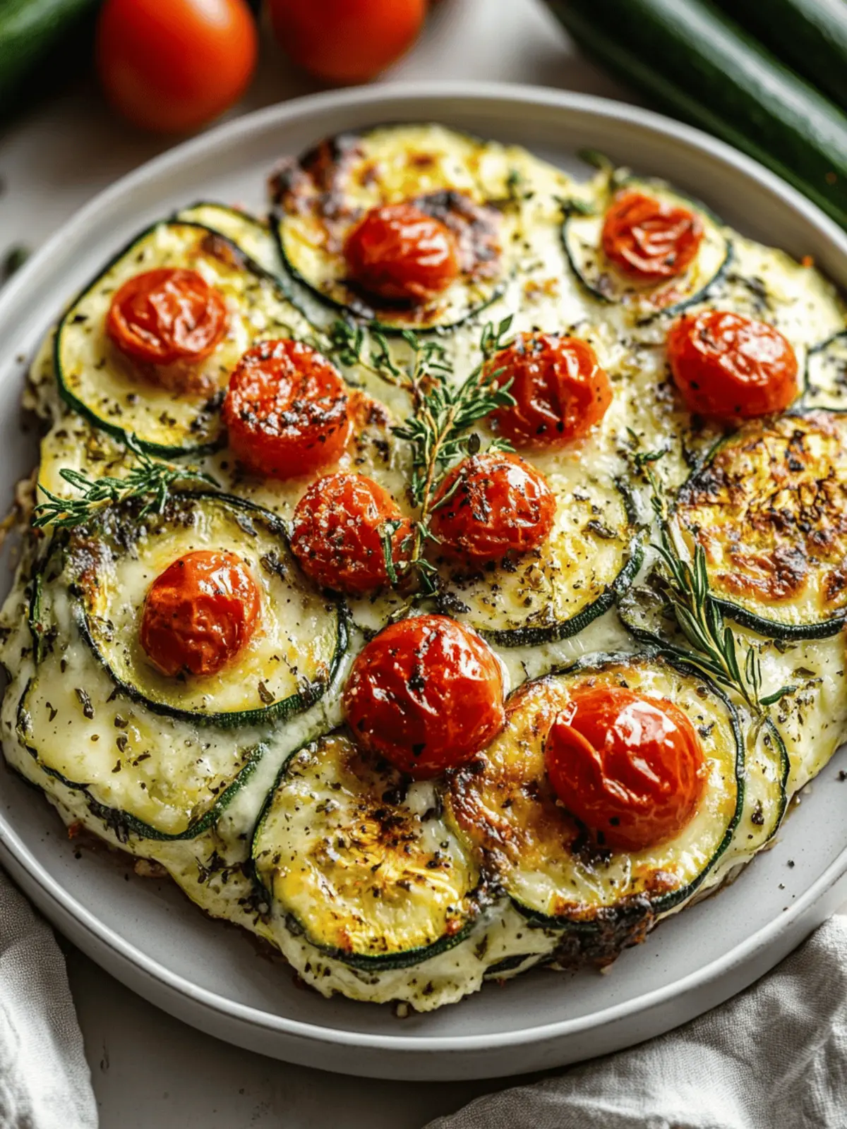Savory Italian Baked Zucchini Scarpaccia