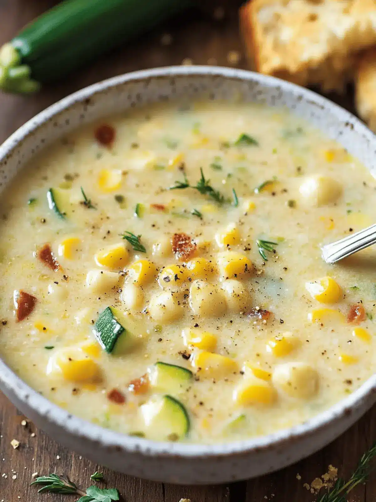 Summer Corn and Zucchini Chowder