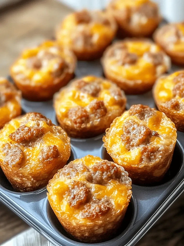 High-Protein Pancake Sausage Mini Muffins