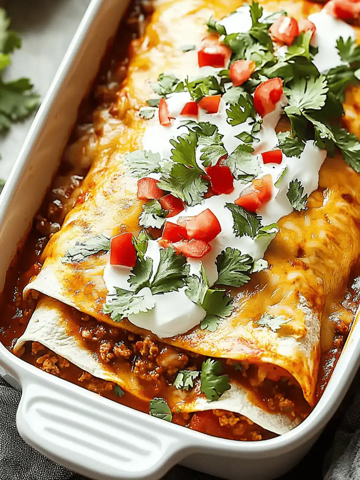 Easy Ground Beef Enchiladas