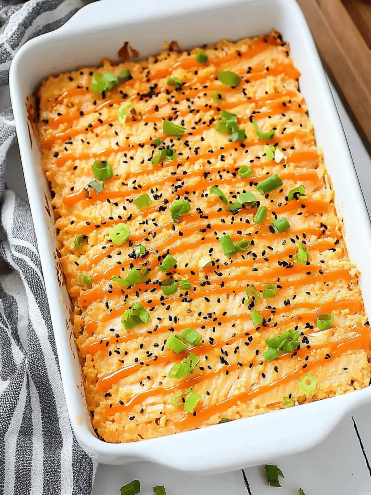 Salmon Sushi Bake