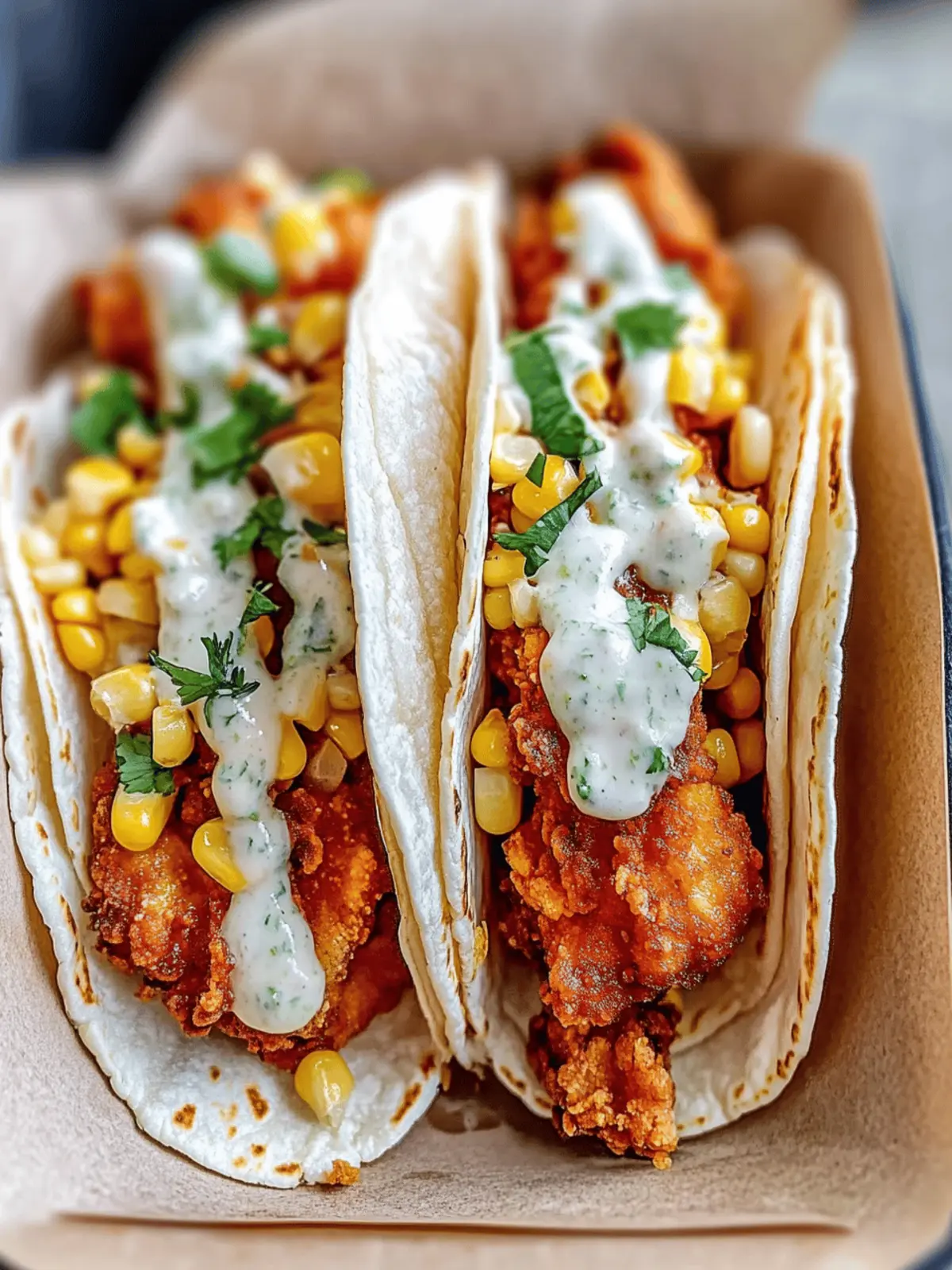 The Ultimate Guide to Fried Chicken Street Corn Tacos with Jalapeño Lime Ranch: A Flavorful Fiesta in Every Bite
