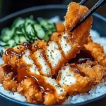 Japanese Katsu Bowls with Tonkatsu Sauce
