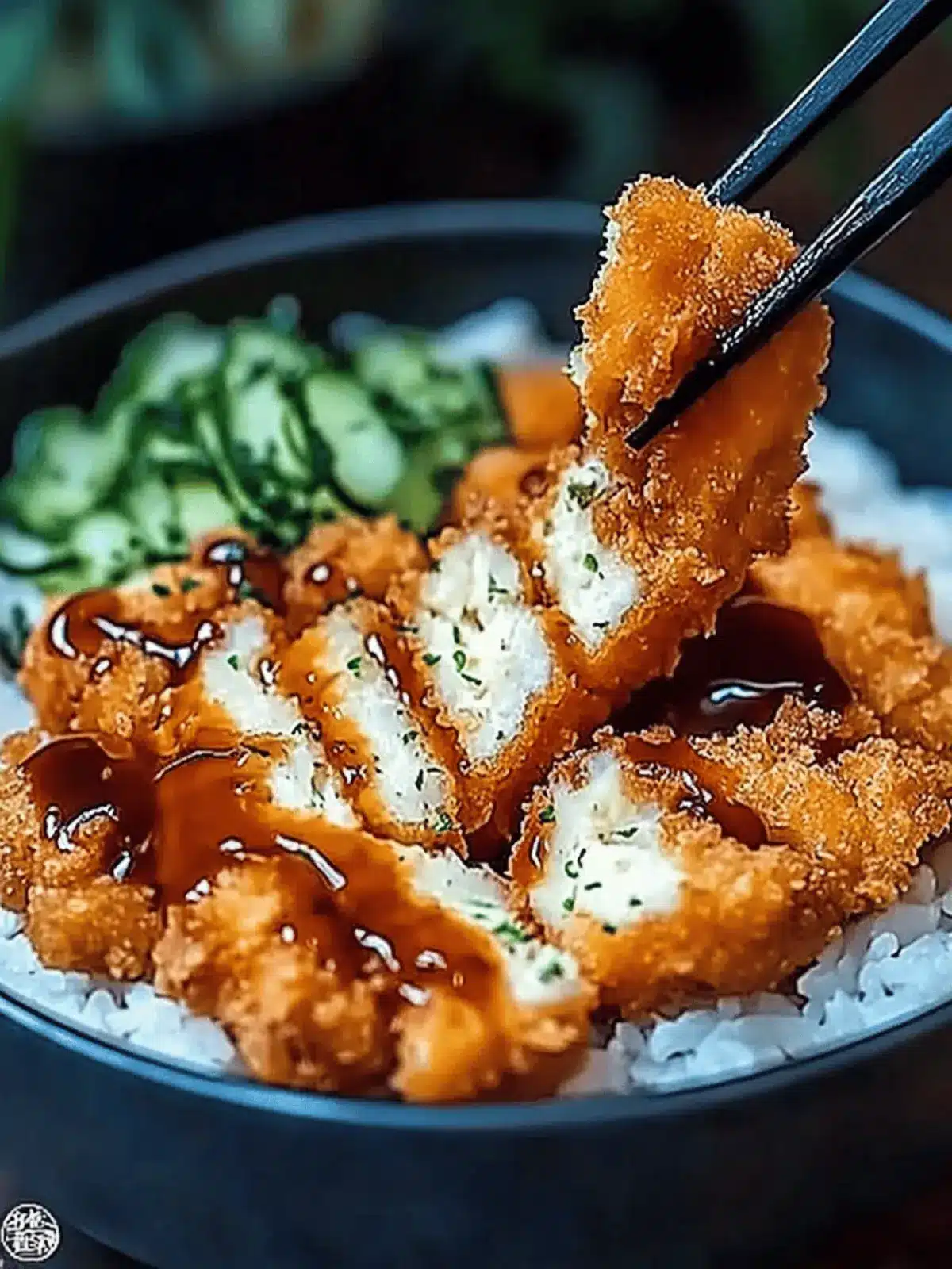 Japanese Katsu Bowls with Tonkatsu Sauce