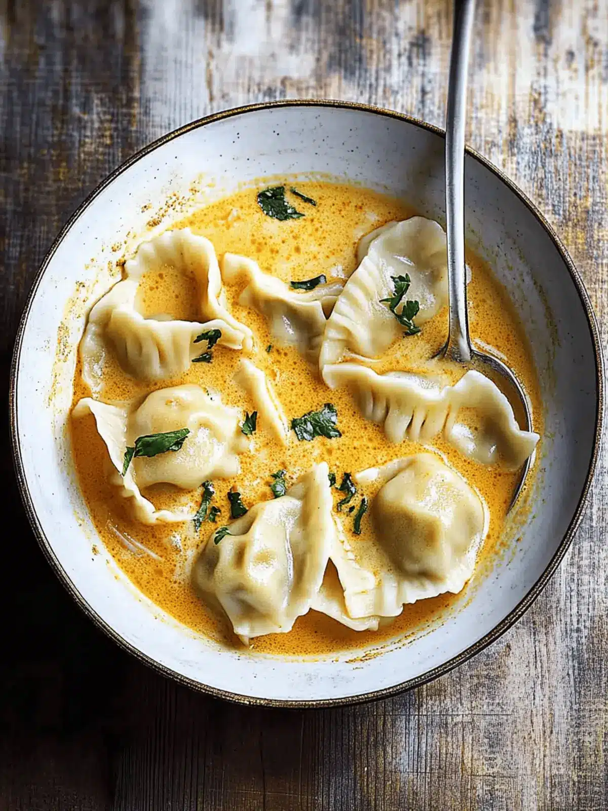 Thai Coconut Curry Dumpling Soup