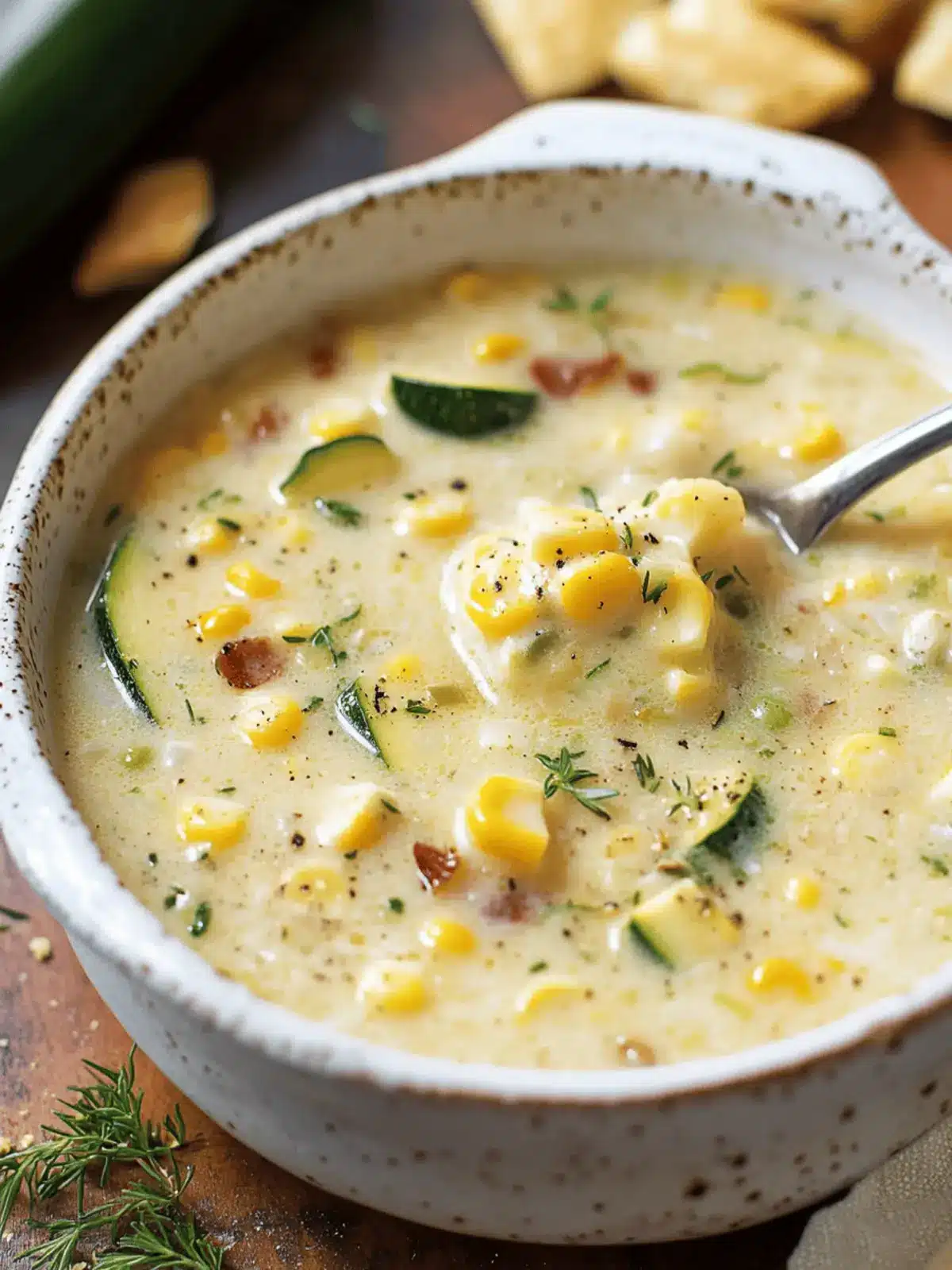 Summer Corn and Zucchini Chowder