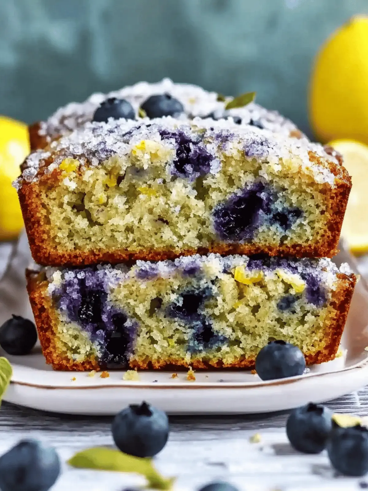 Lemon Blueberry Zucchini Bread