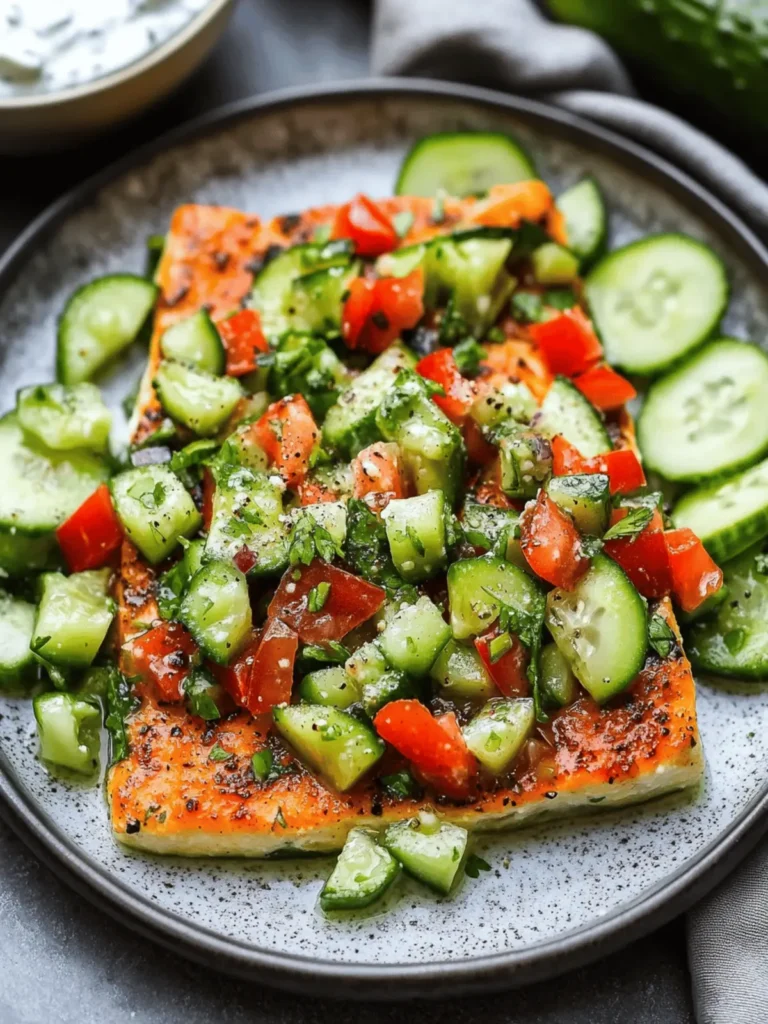 Creamy Cucumber Salad with Greek Yogurt Dressing