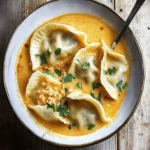 Thai Coconut Curry Dumpling Soup