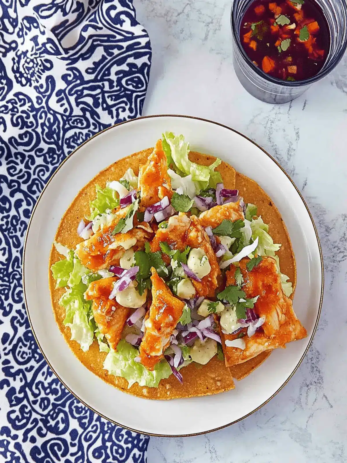 Asian Chicken Wonton Tostadas
