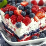 No Bake Summer Berry Lasagna