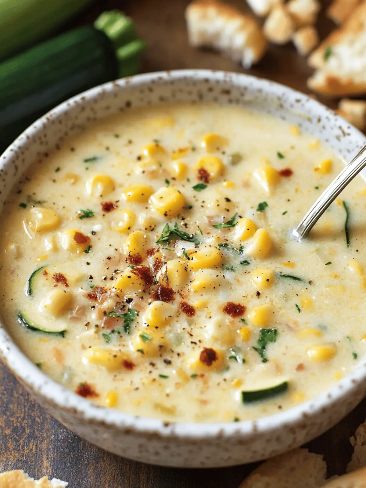 Summer Corn and Zucchini Chowder