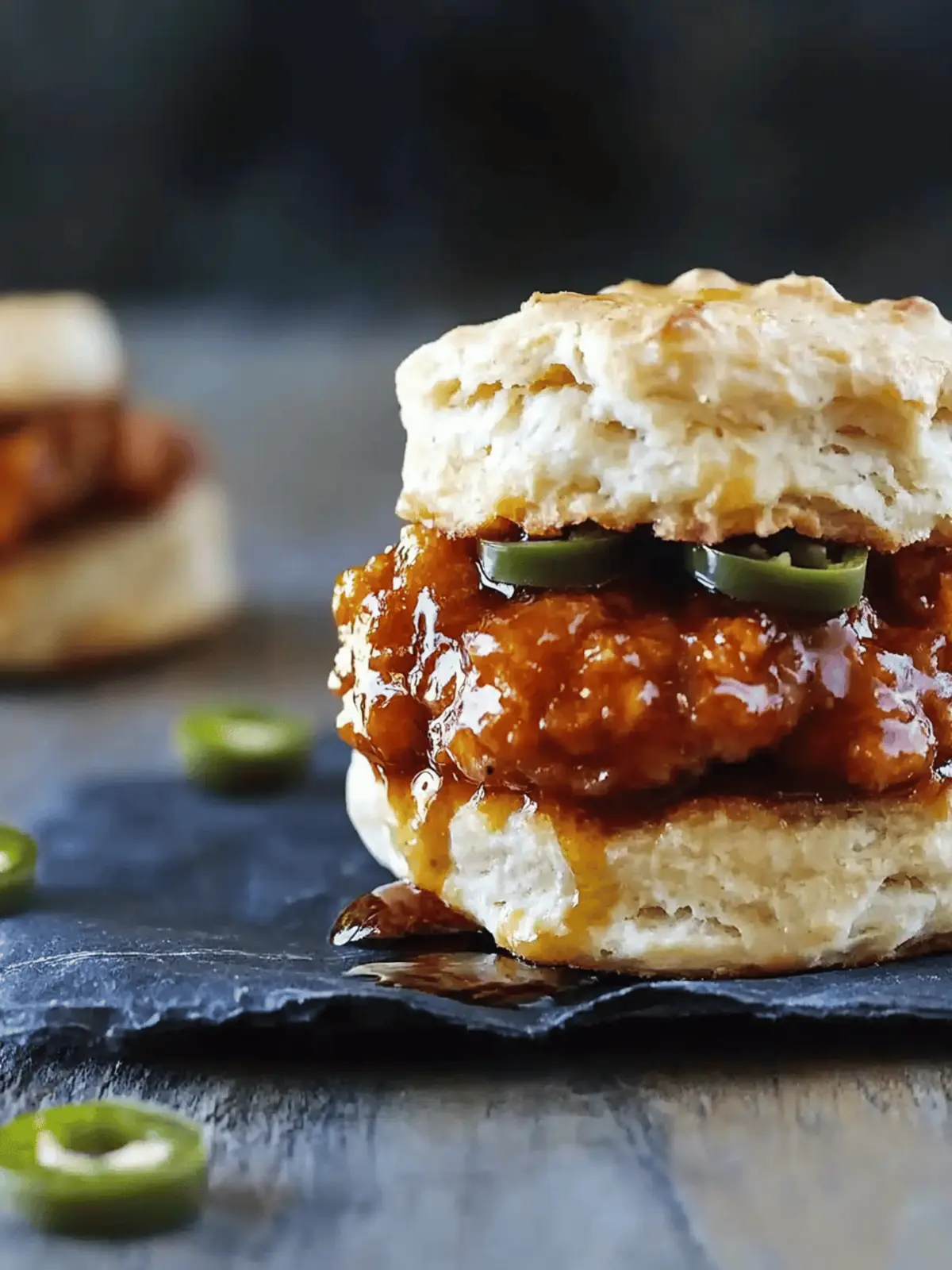 Nashville Hot Honey Chicken and Biscuits