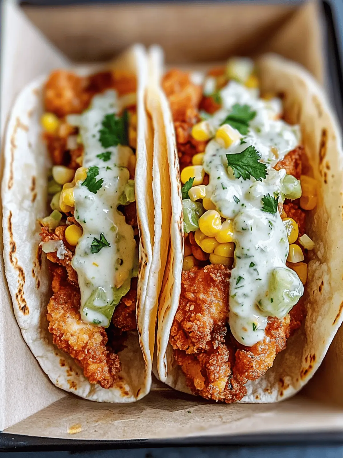 The Ultimate Guide to Fried Chicken Street Corn Tacos with Jalapeño Lime Ranch: A Flavorful Fiesta in Every Bite