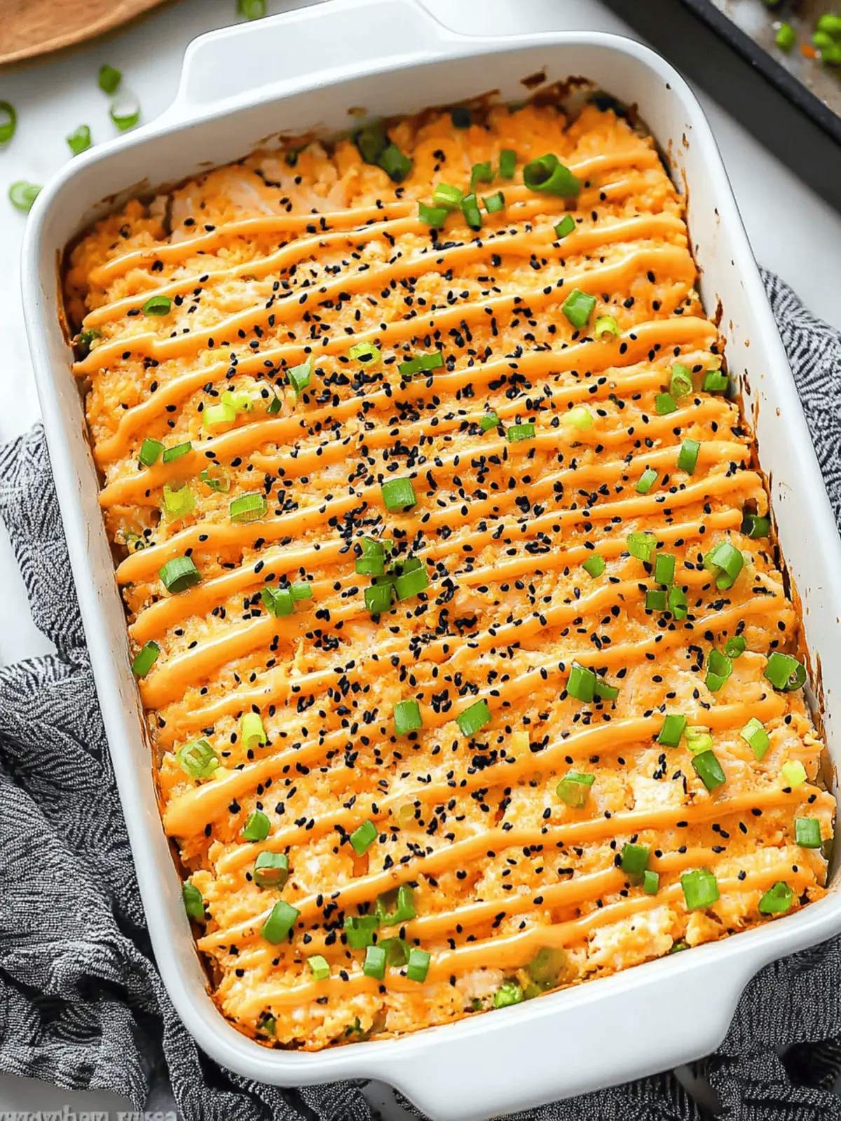 Salmon Sushi Bake
