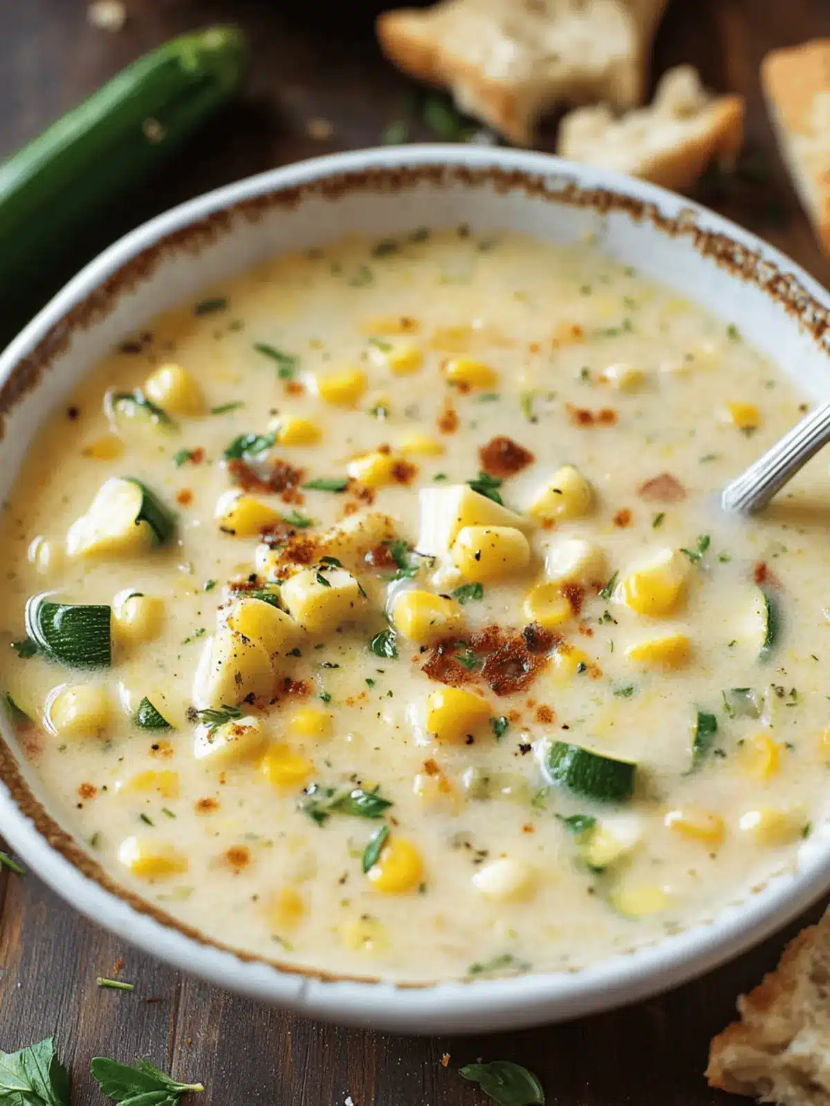 Summer Corn and Zucchini Chowder