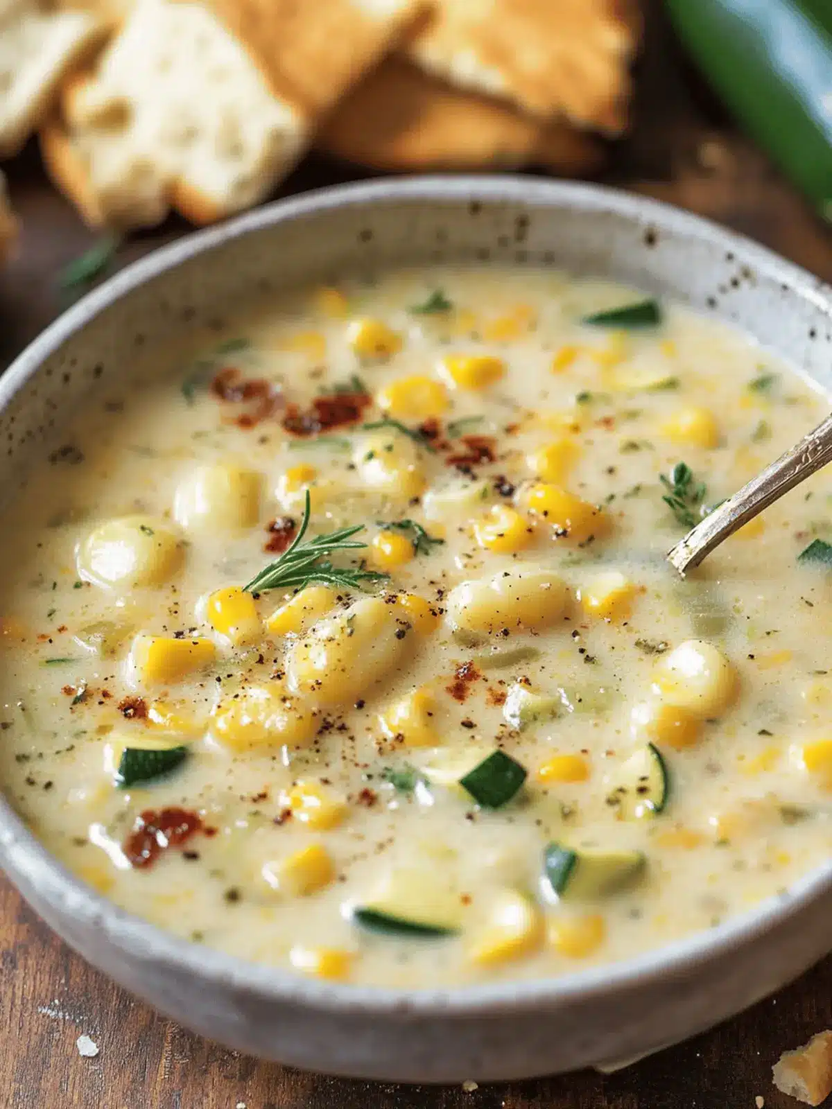 Summer Corn and Zucchini Chowder