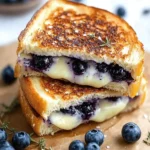 Crispy Blueberry Grilled Cheese