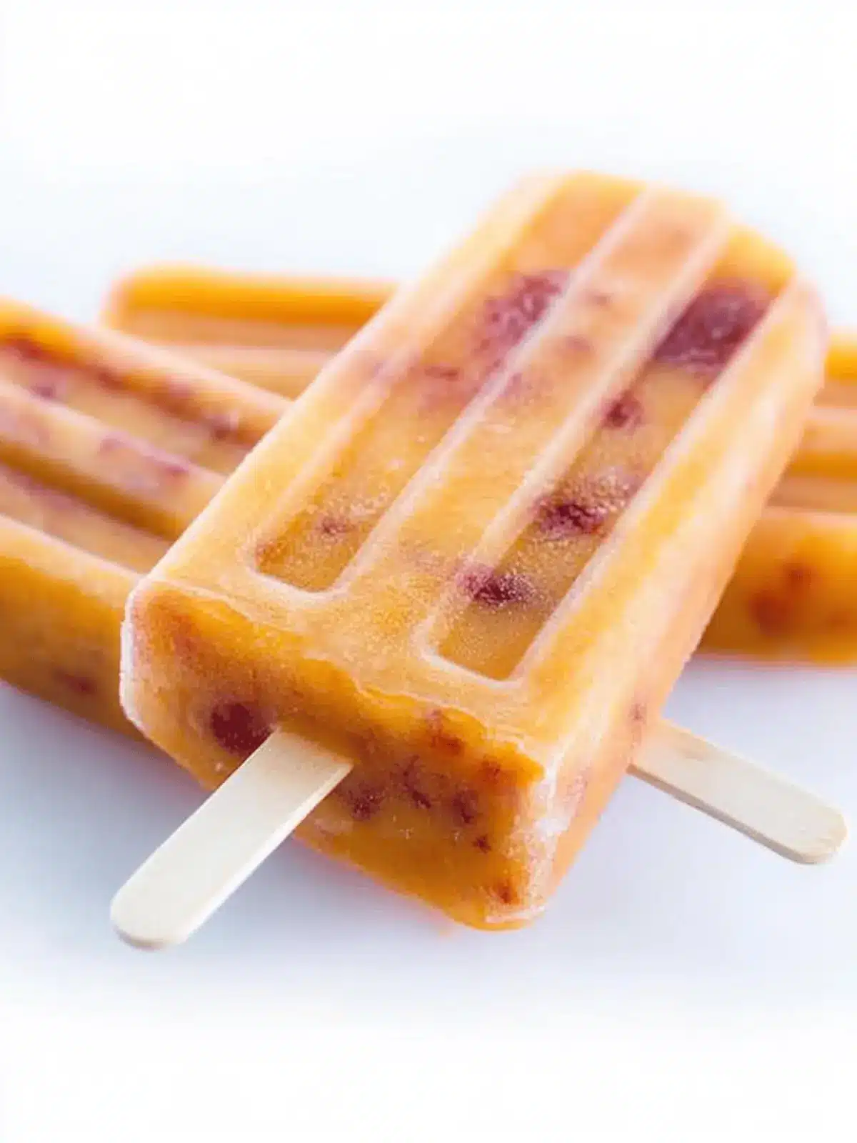 Ripe Peach Popsicles