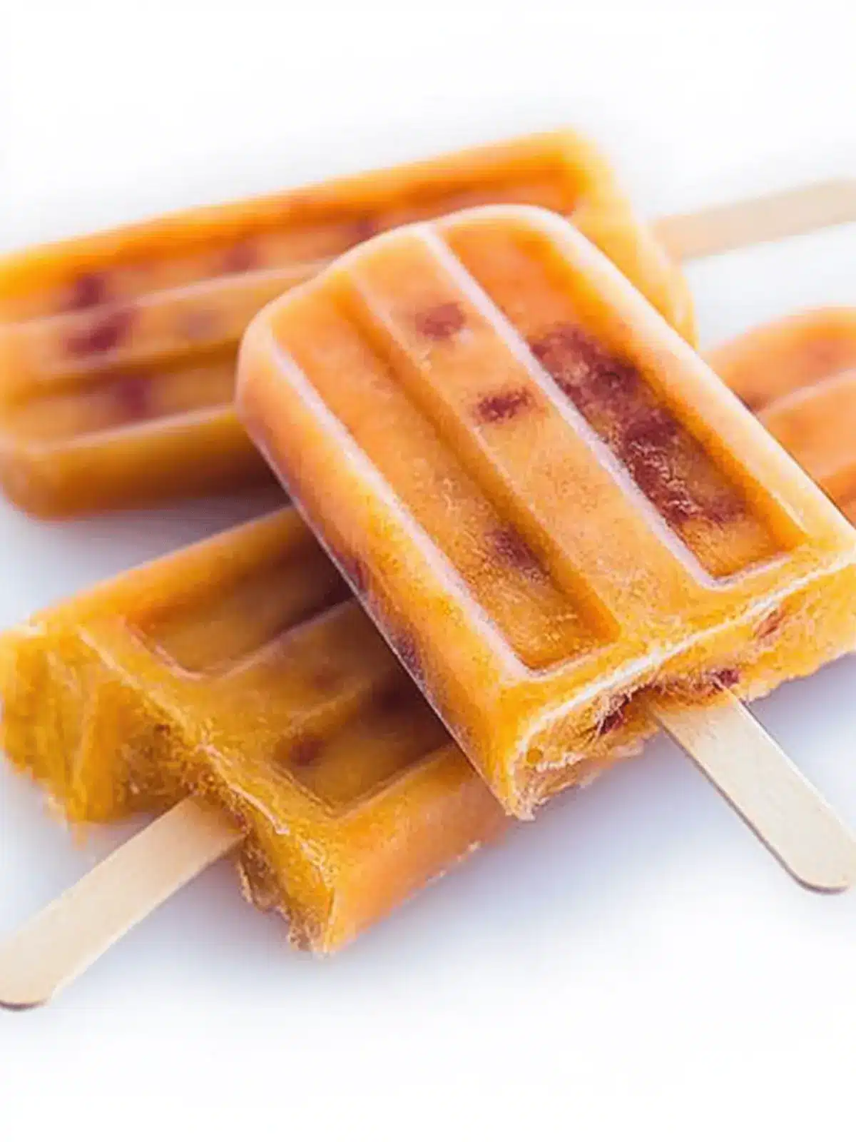 Ripe Peach Popsicles