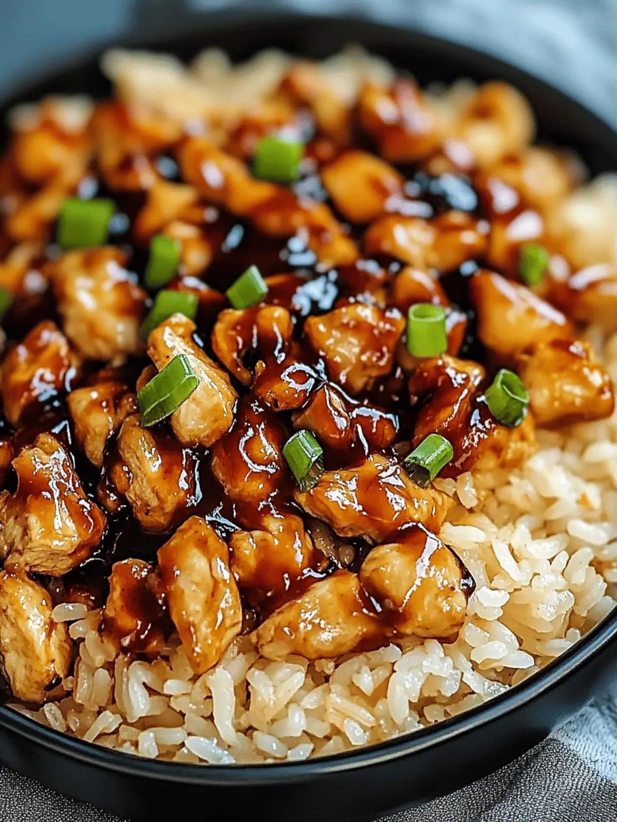 Honey BBQ Chicken Rice