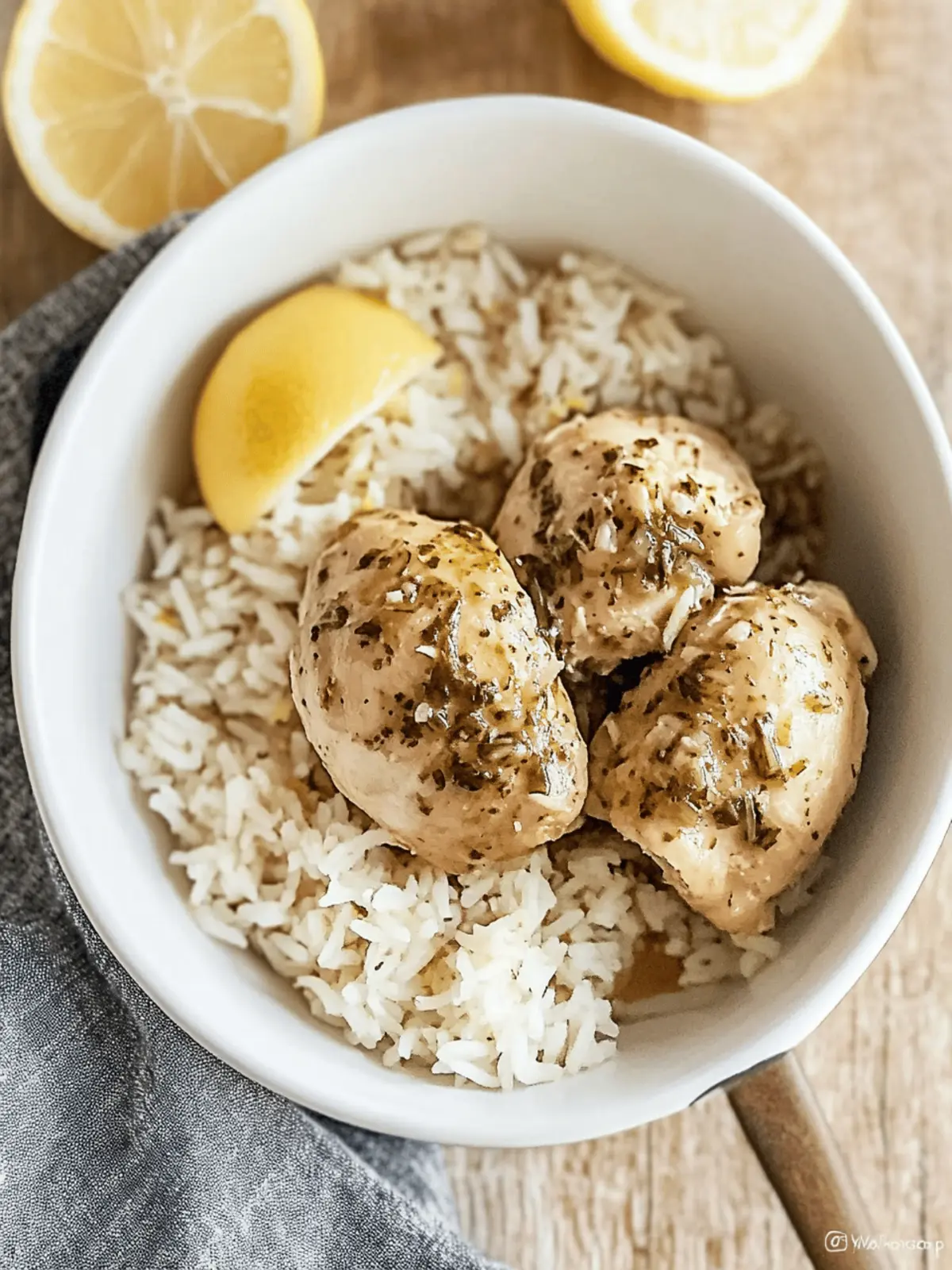 Crock-Pot Lemon Chicken and Rice