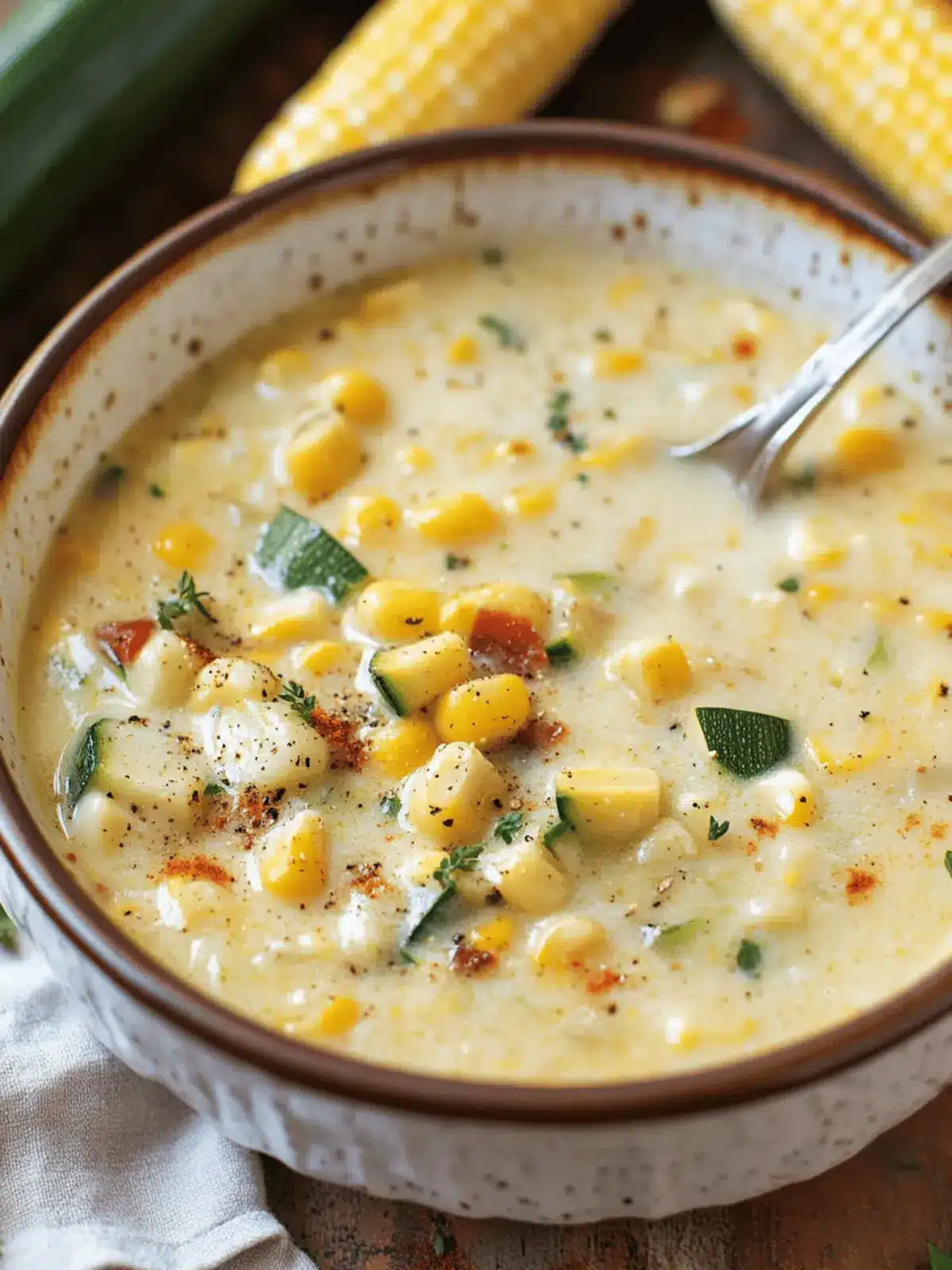 Summer Corn and Zucchini Chowder