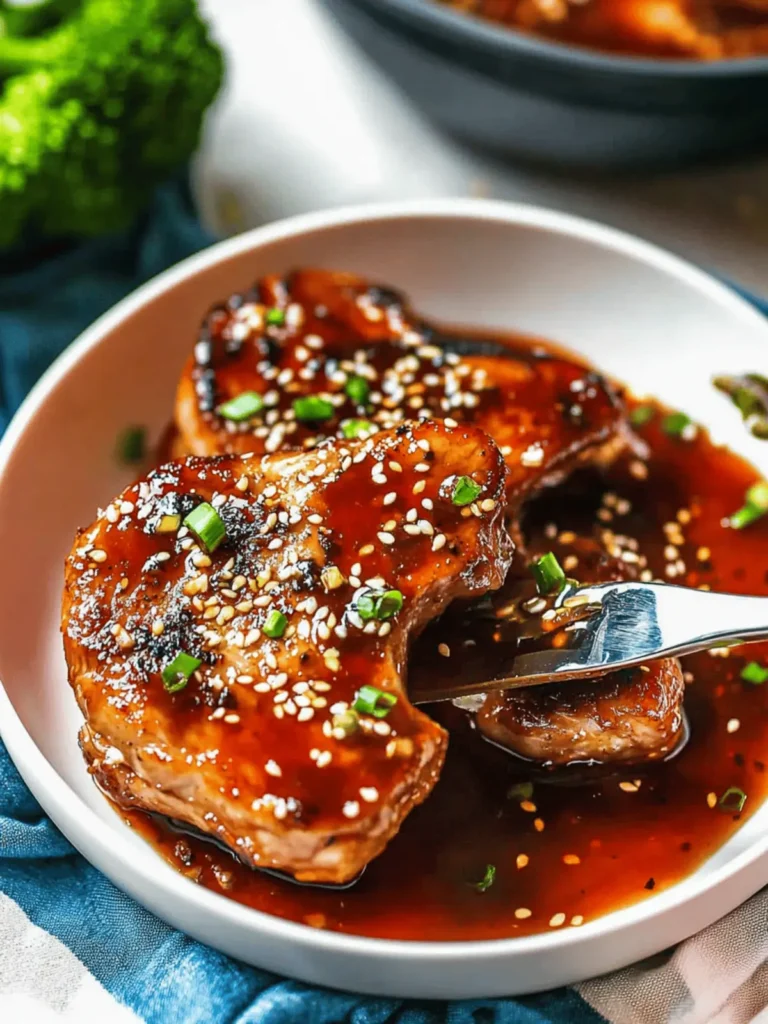 Honey Garlic Pork Chops
