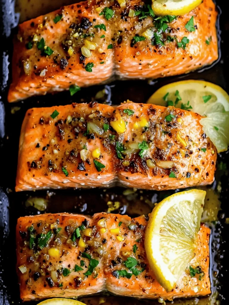 Honey Garlic Butter Baked Salmon