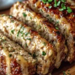 Juicy Garlic Parmesan Chicken Meatloaf