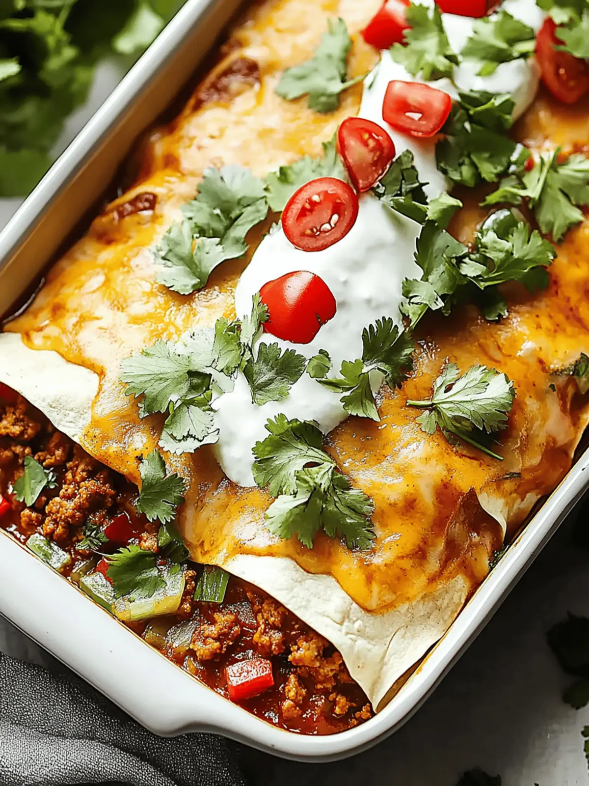 Easy Ground Beef Enchiladas