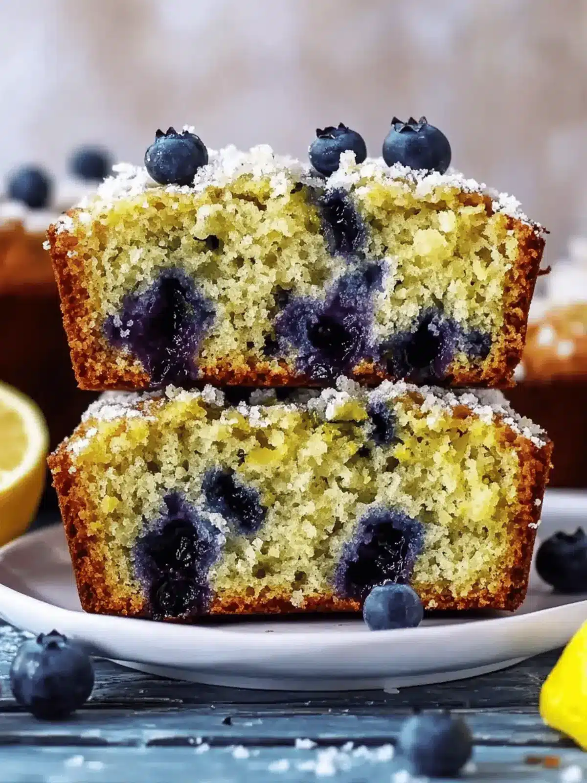 Lemon Blueberry Zucchini Bread