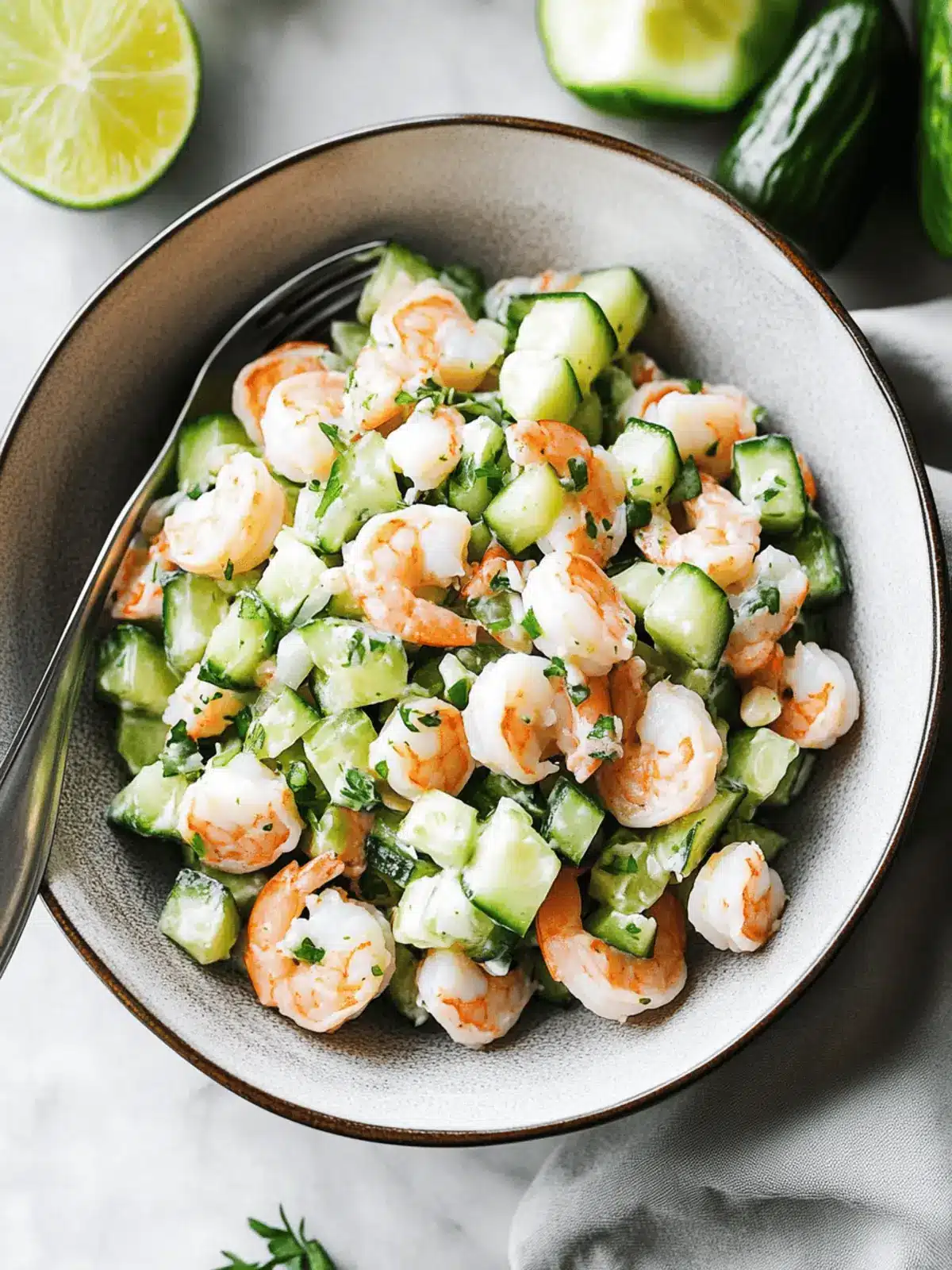 Cucumber Shrimp Salad