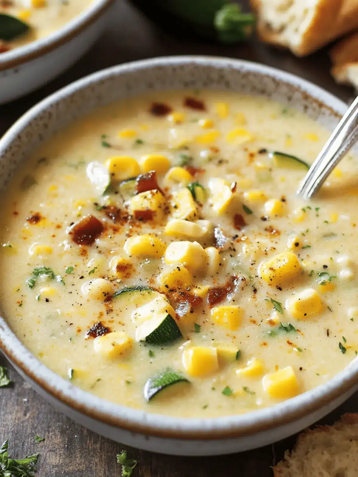 Summer Corn and Zucchini Chowder