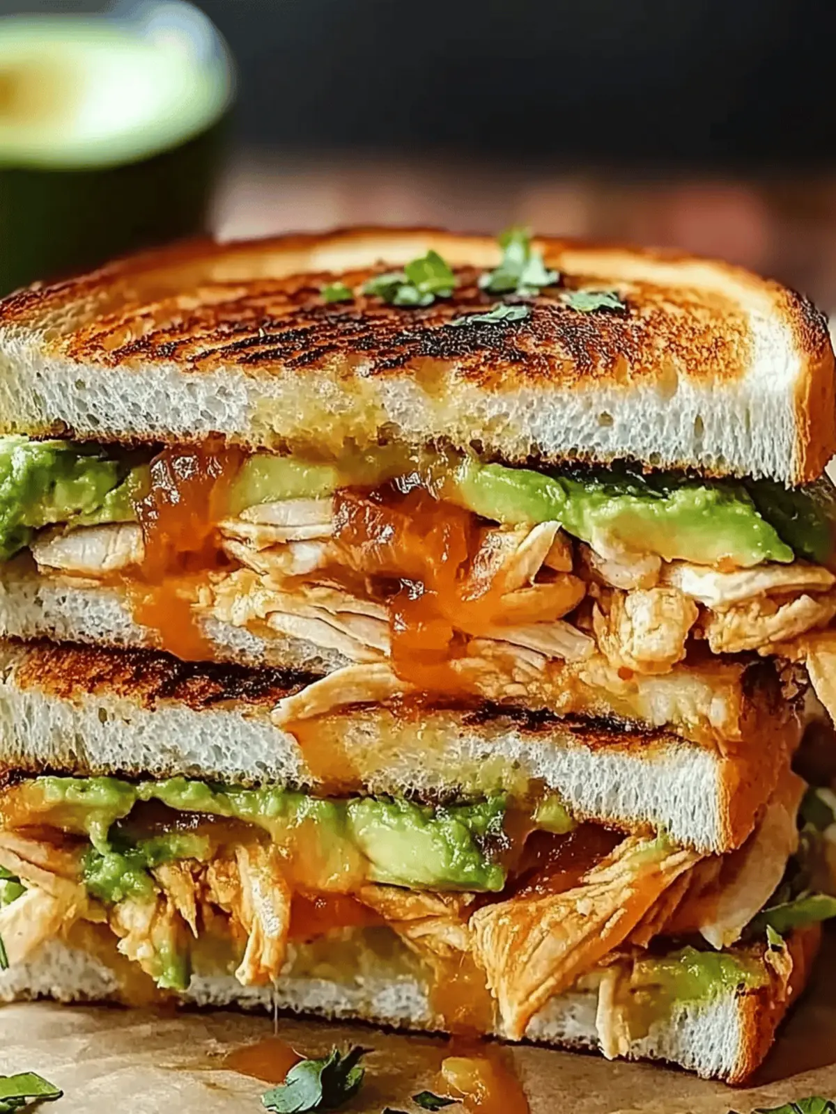 Chicken Avocado Melt Sandwich