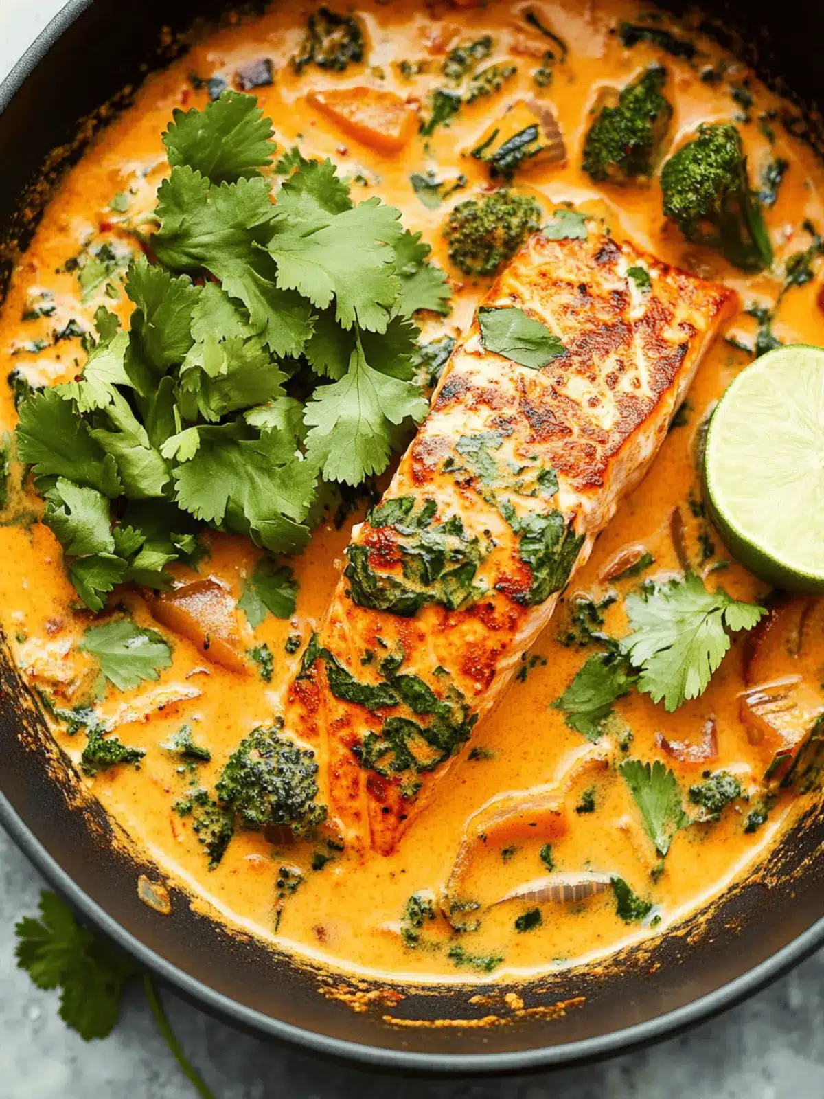 Salmon Coconut Curry (Thai Inspired)