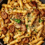 Creamy Cajun Sausage Pasta