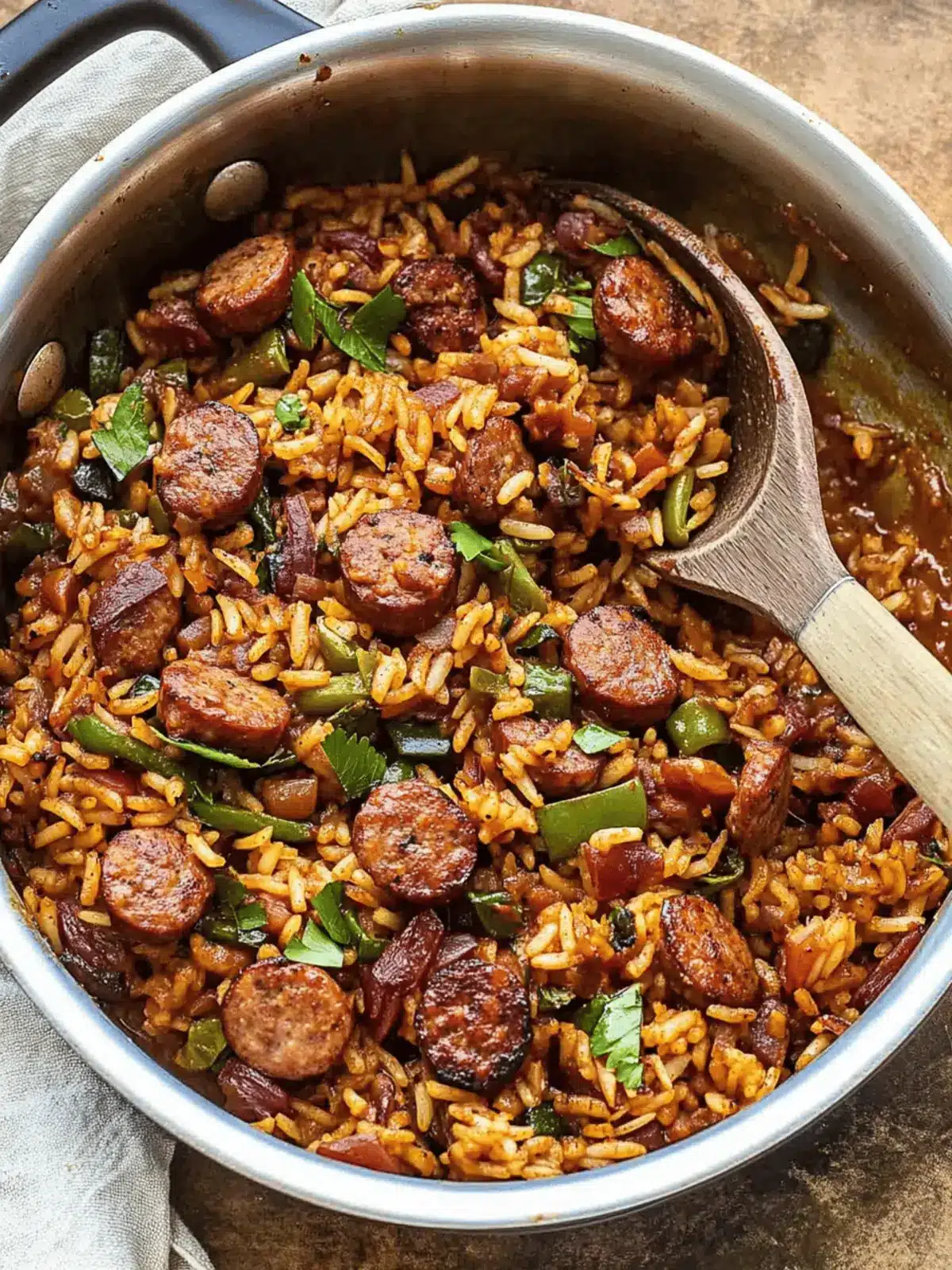 Cajun Sausage & Rice Skillet