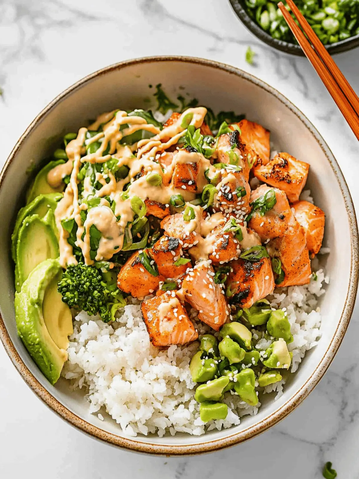 Crispy Salmon Bowls Recipe