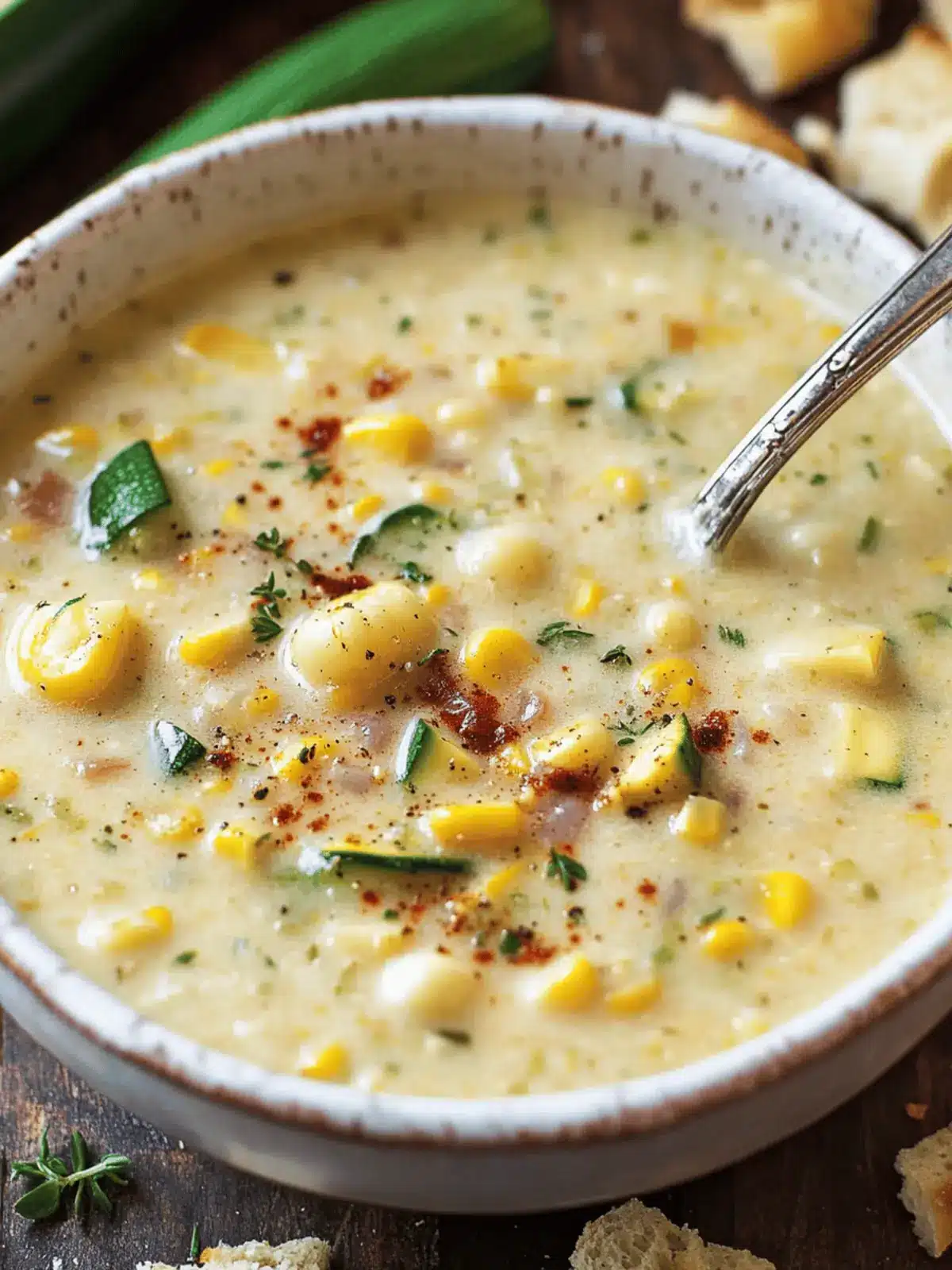 Summer Corn and Zucchini Chowder