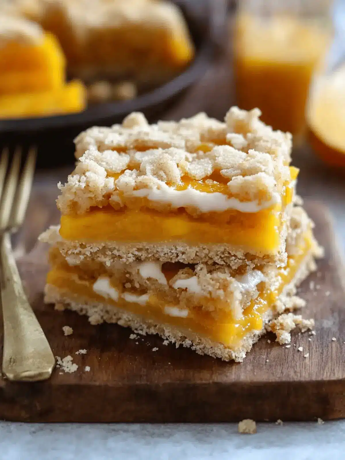 Paleo Vegan Mango Crumb Bars