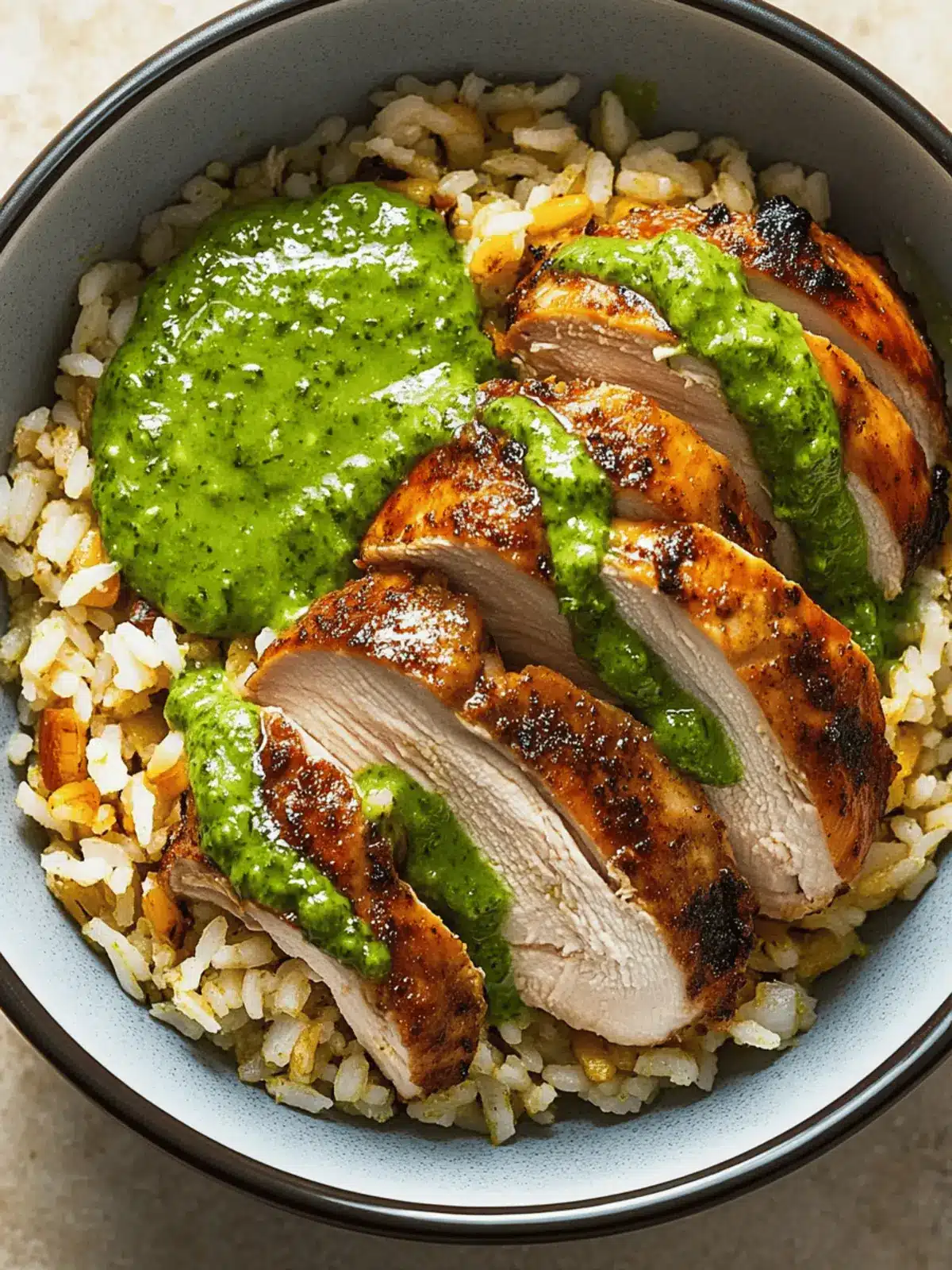 Easy Peruvian Chicken And Rice with Green Sauce Recipe