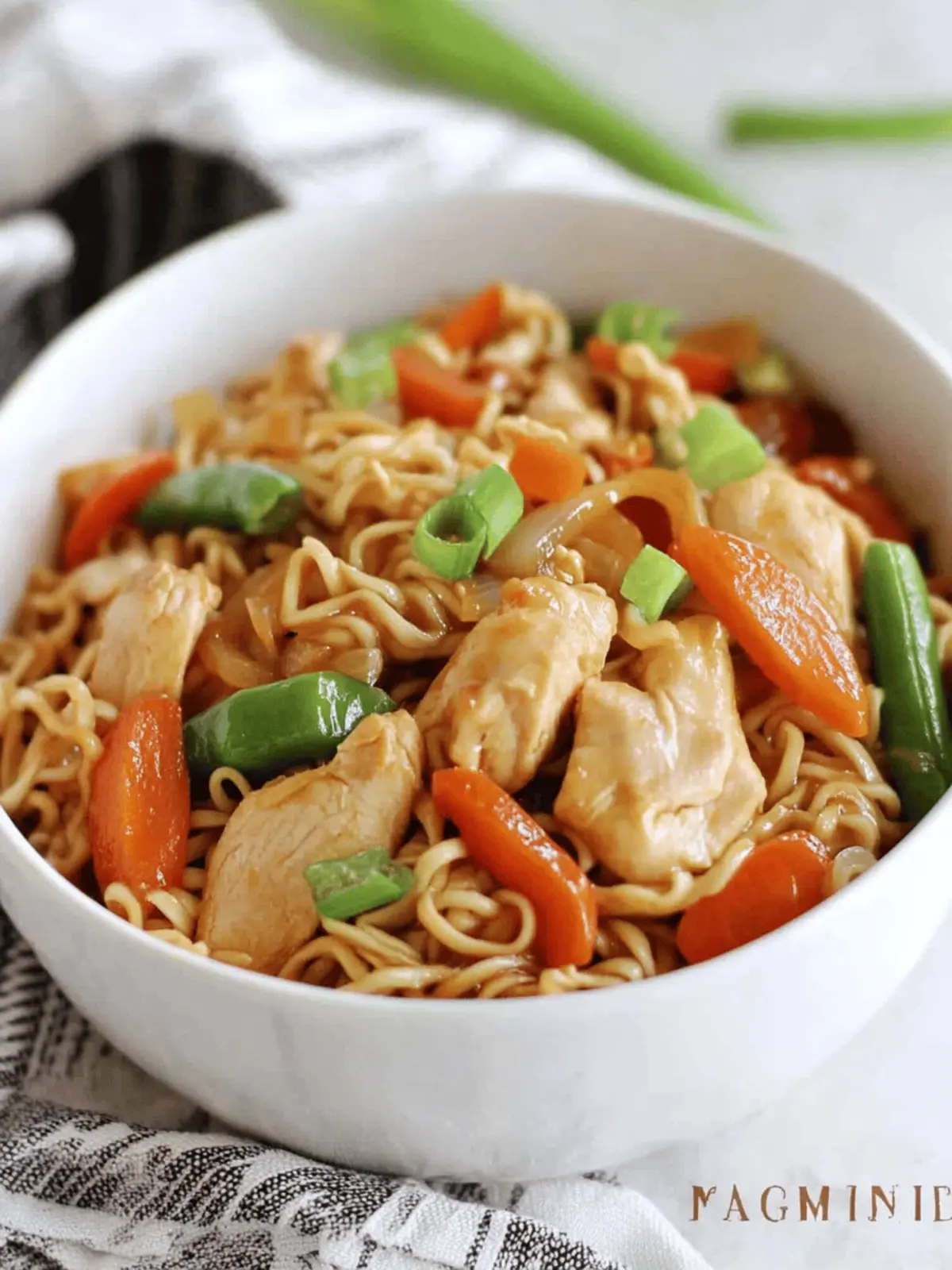 Easy Ramen Stir-Fry with Chicken and Veggies
