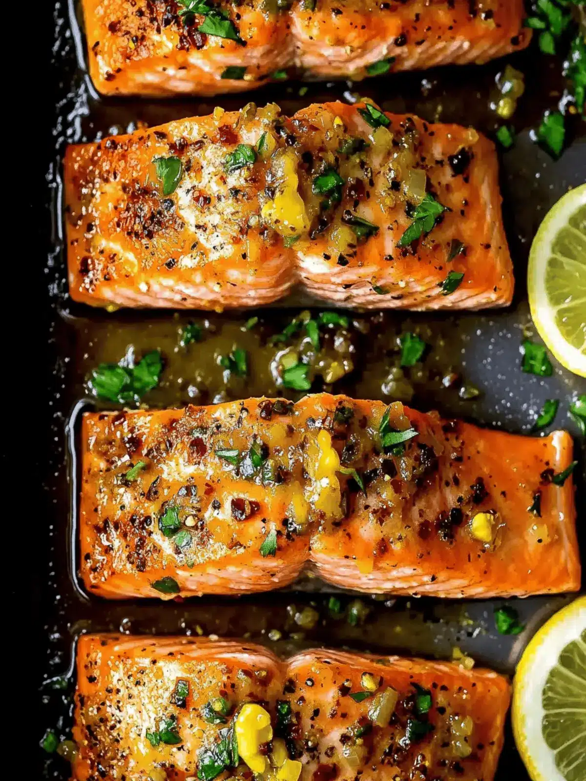 Honey Garlic Butter Baked Salmon